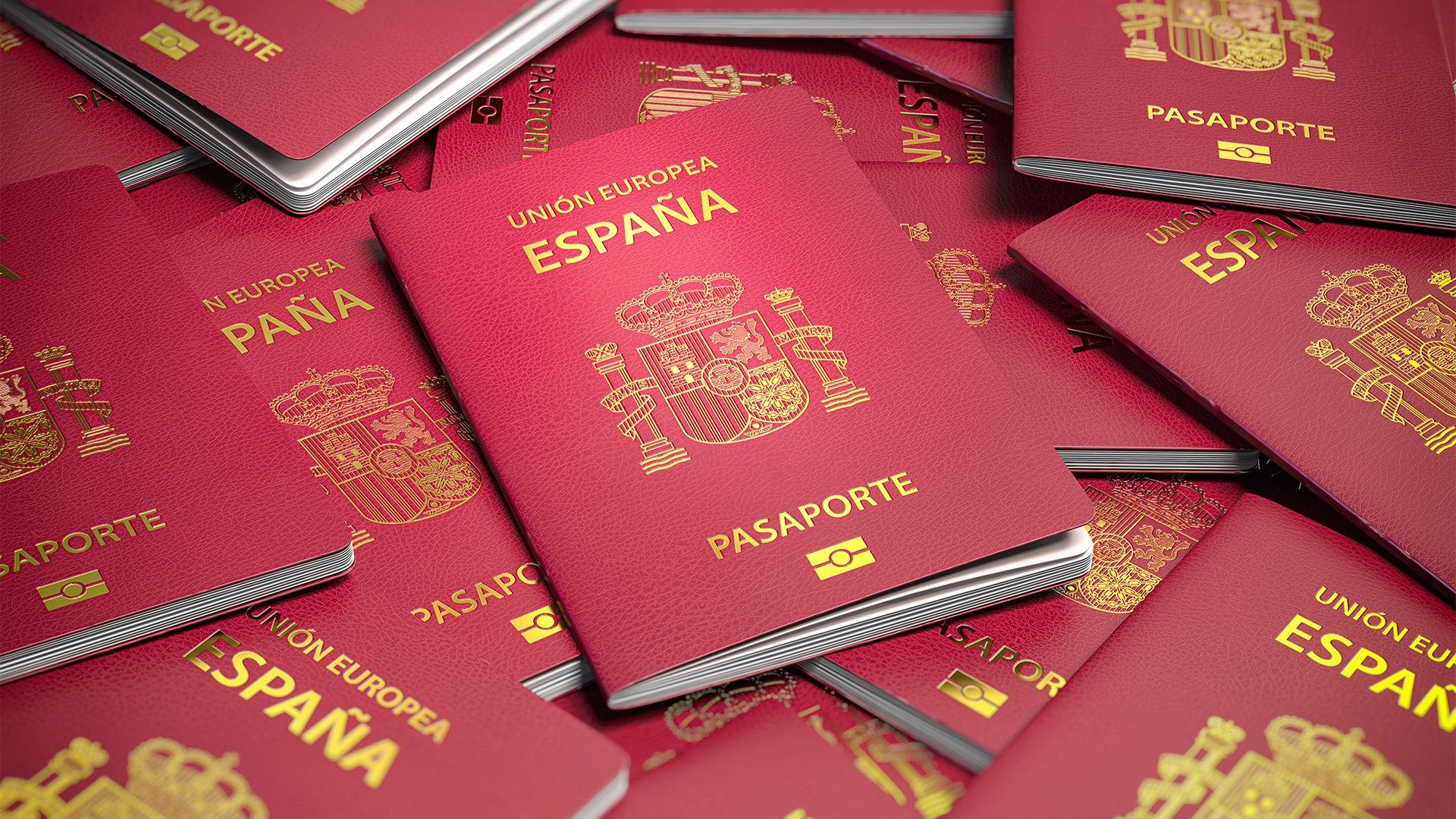 imagen de pasaportes españoles para a residencia en España